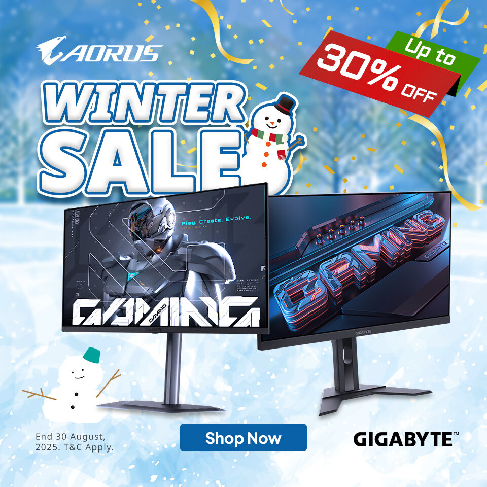 Gigabyte August Monitor Sale 2025 Homepage Banner