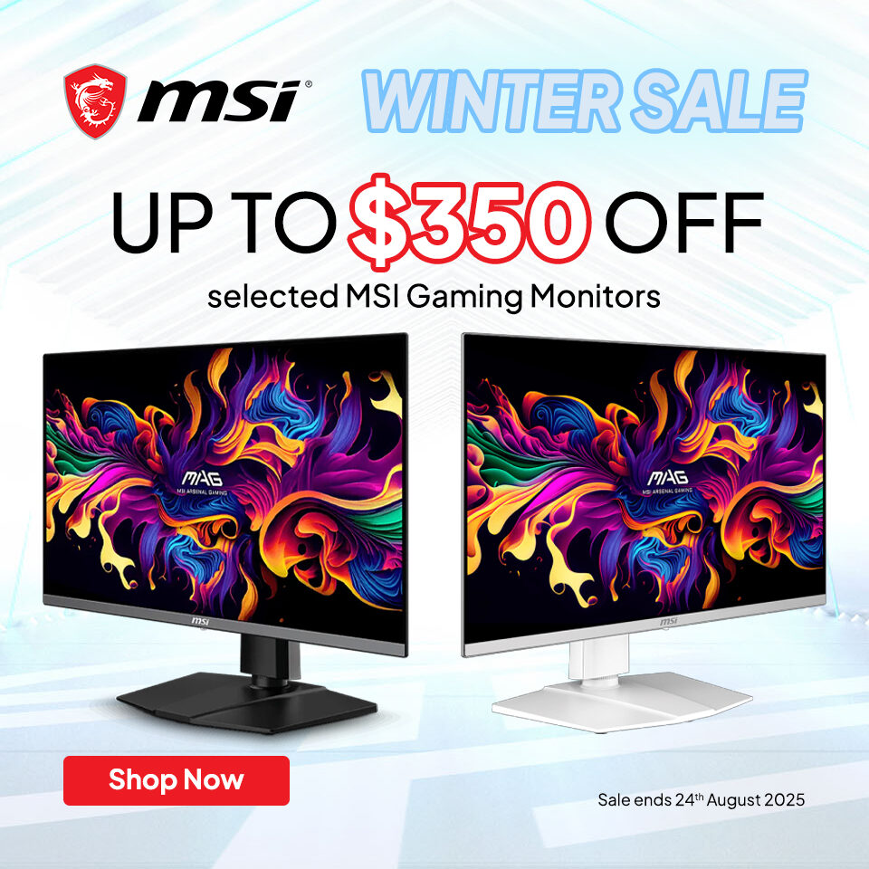 MSI August Monitor Sale 2025 Homepage Banner