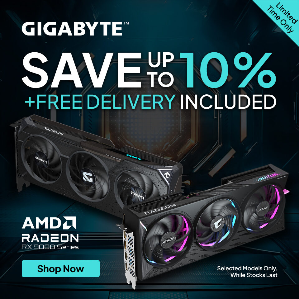 Gigabyte Radeon 9000 Series Sale 25Q3 Homepage Banner