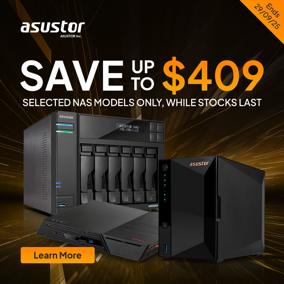 Asustor NAS Sale 25Q3 Homepage Banner