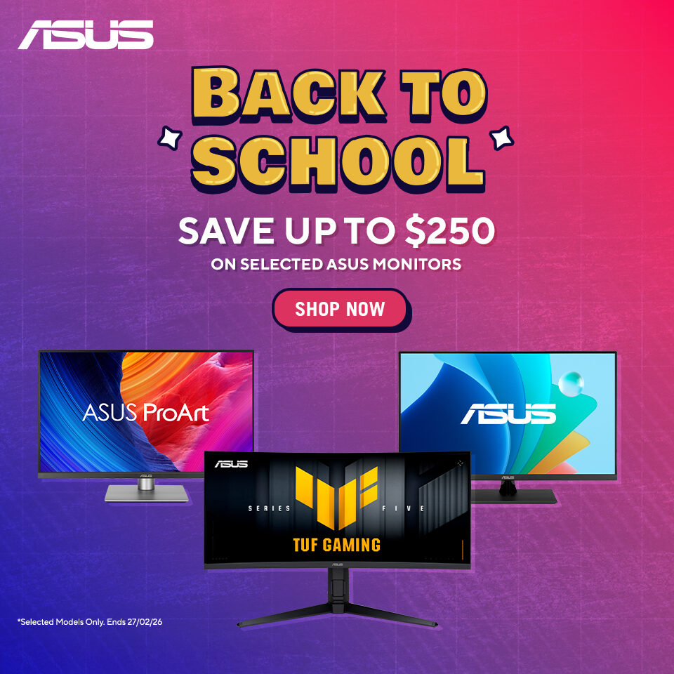 ASUS Monitors Back to School Sale 2026 Homepage Banner