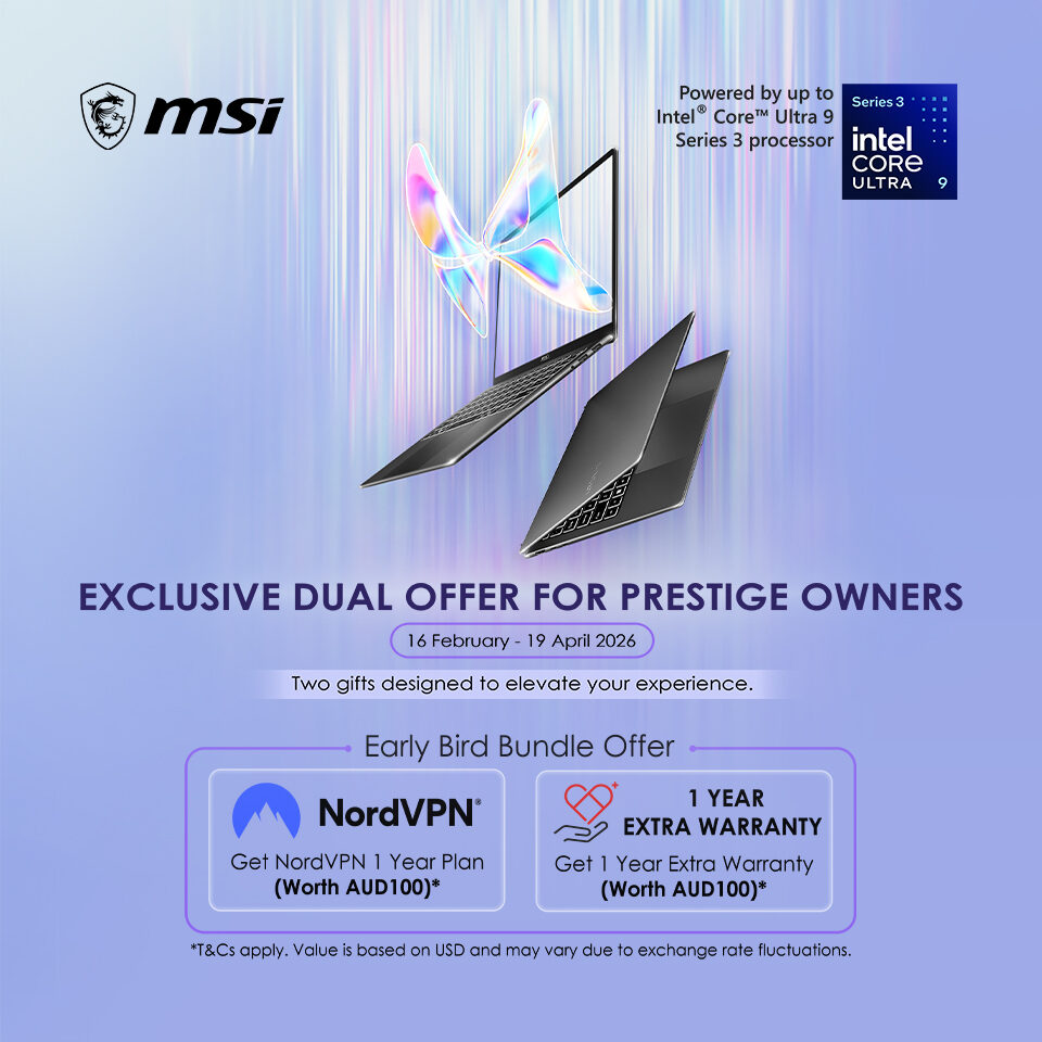 MSI All-New Prestige Series 2026 Homepage Banner