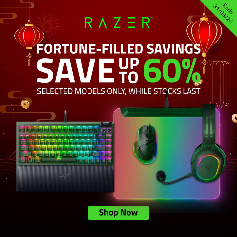 Razer Summer Sale 2026 Homepage Banner
