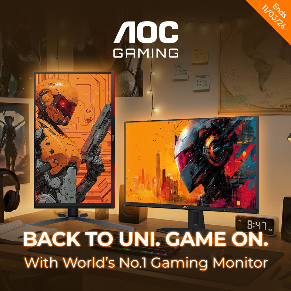 AOC Monitors Back to Uni Sale 2026 Homepage Banner