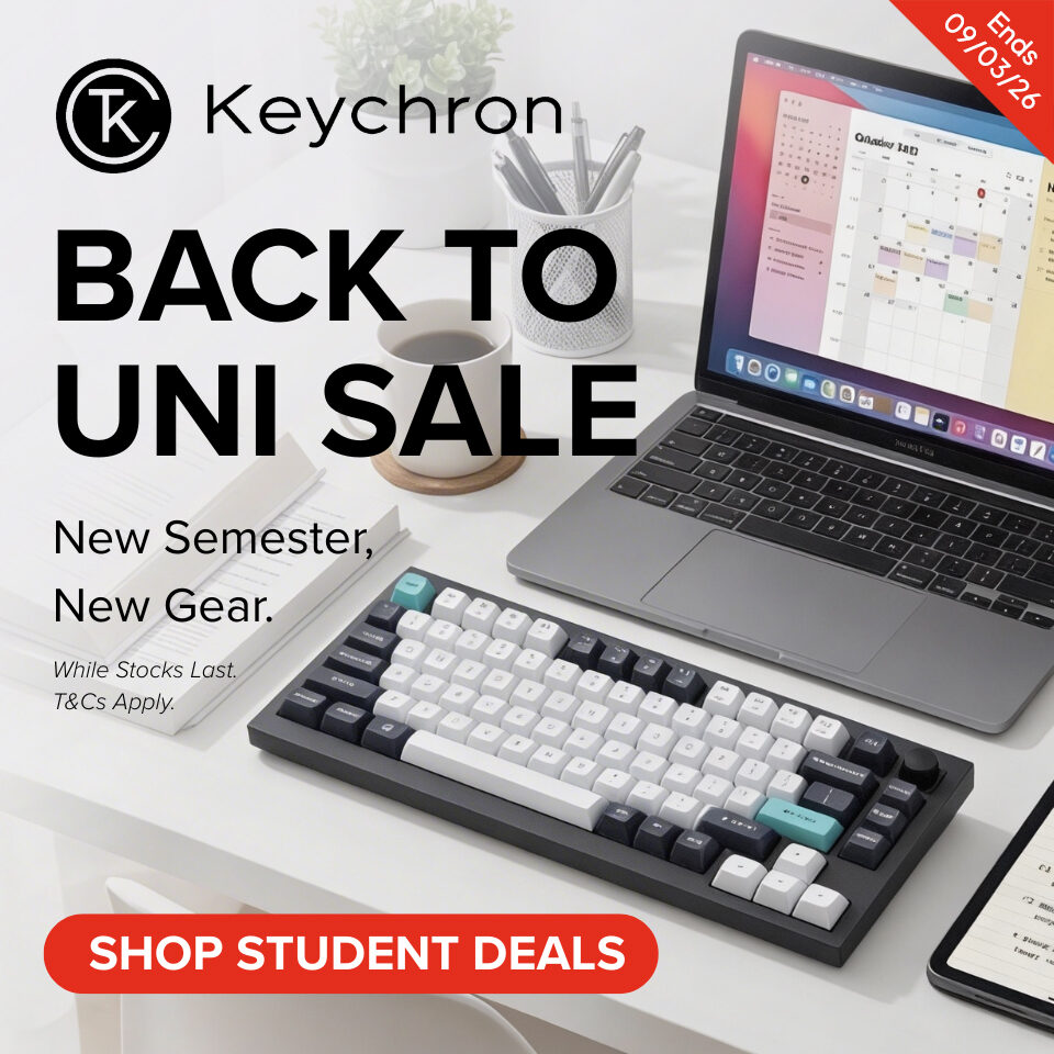Keychron Back to Uni Sale 2026 Homepage Banner