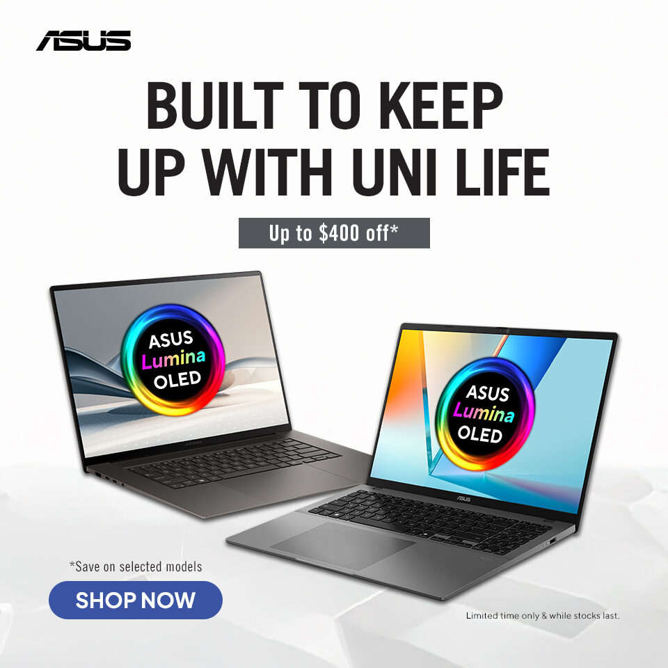 ASUS Laptops Back to Uni Sale 2026 Homepage Banner