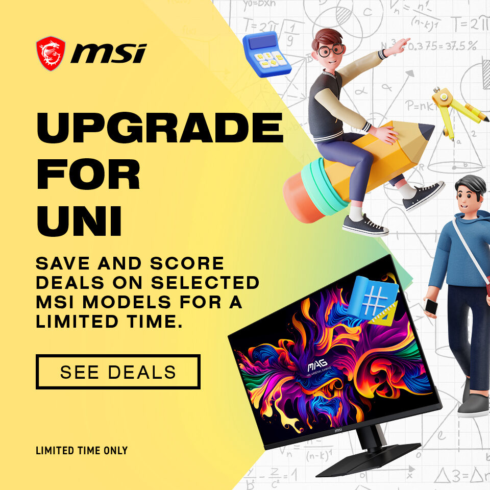 MSI Back to Uni Sale 2026 Homepage Banner