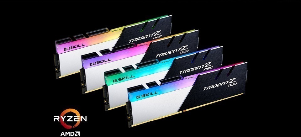 32GB DDR4 G.Skill (2x 16GB) 3200MT/s F4-3200C16D-32GTZN Trident Z Neo RGB Ram