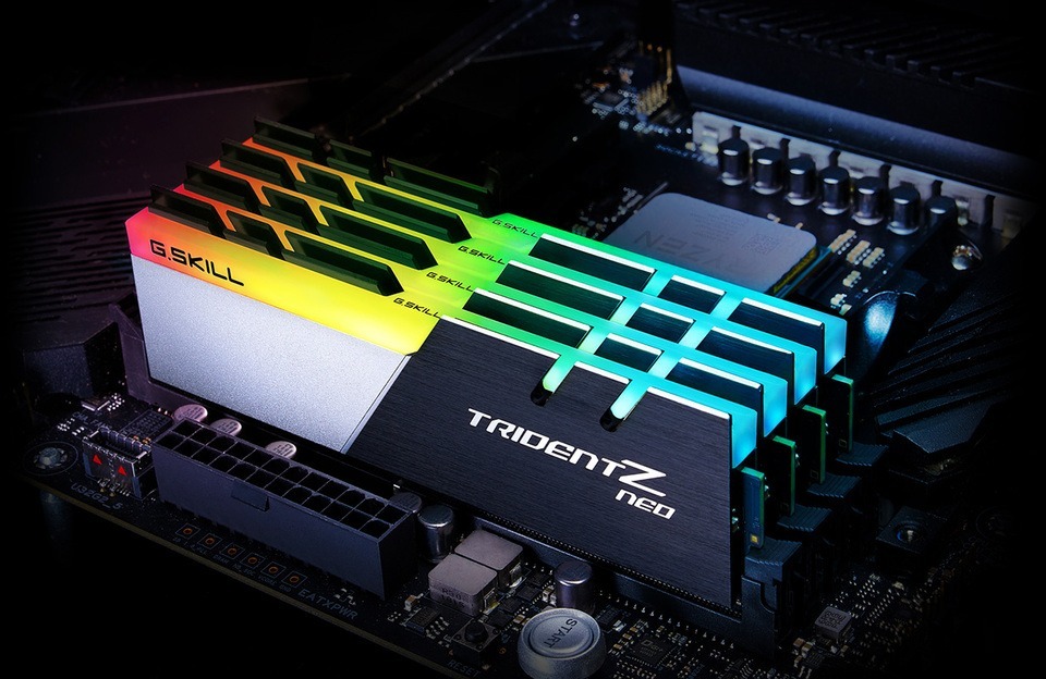 16GB DDR4 (2x8G) G.Skill Trident Z NEO 3600MT/s RAM Kit F4-3600C18D-16GTZN