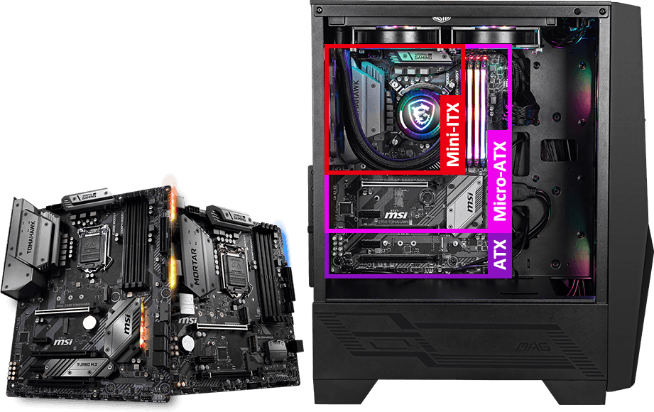MSI ATX MAG FORGE 100R Tempered Glass Black Case