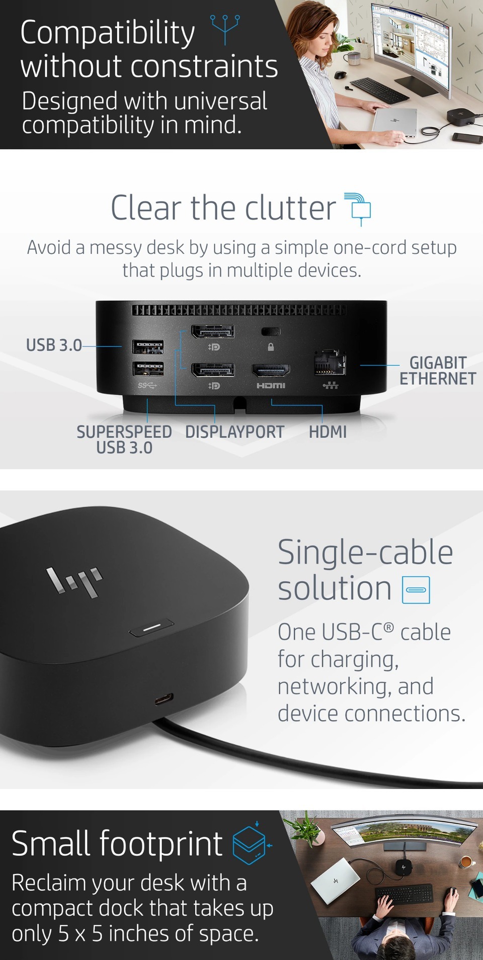 hp usb-c g5 dock 26d32aa