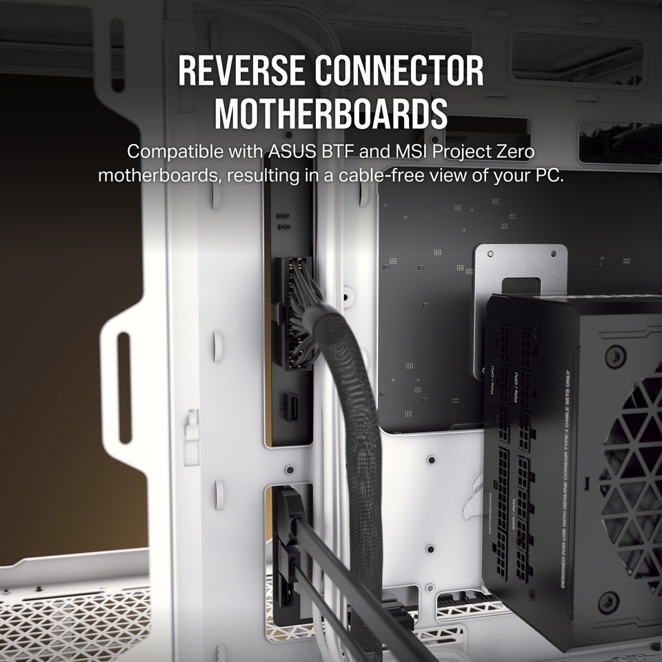 corsair 2500d airflow micro atx dual chamber white pc case cc-9011264-ww