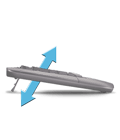 Sturdy, adjustable tilt legs
