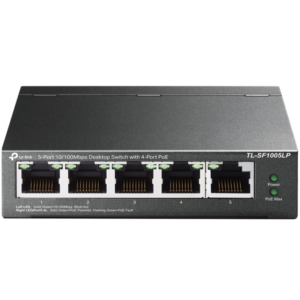 5-port-tp-link-tl-sf1005lp-10/100-network-switch-with-4-port-power-over-ethernet-0