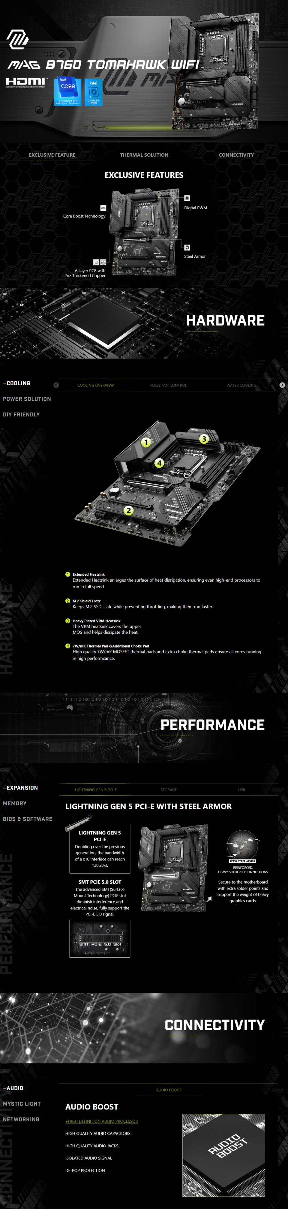 msi s1700 atx mag b760 tomahawk wifi ddr5 motherboard