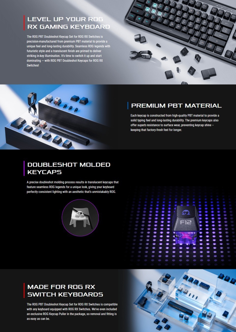 asus ac04 rog rx pbt keycap set