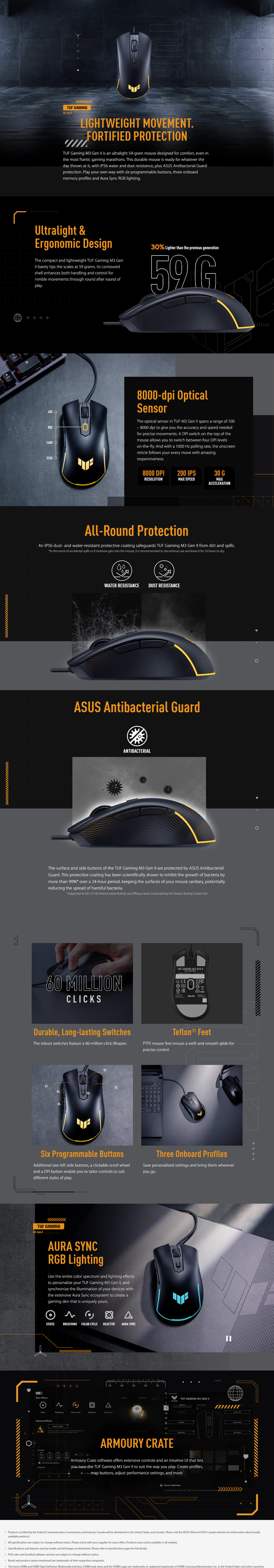 asus tuf gaming m3 gen 2 gaming mouse