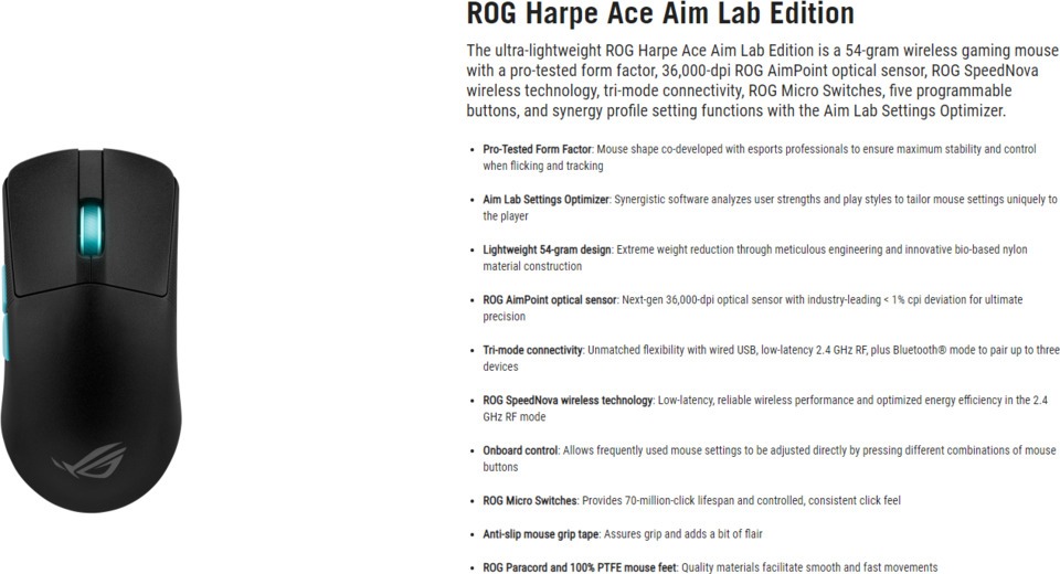 asus rog harpe ace aim lab edition
