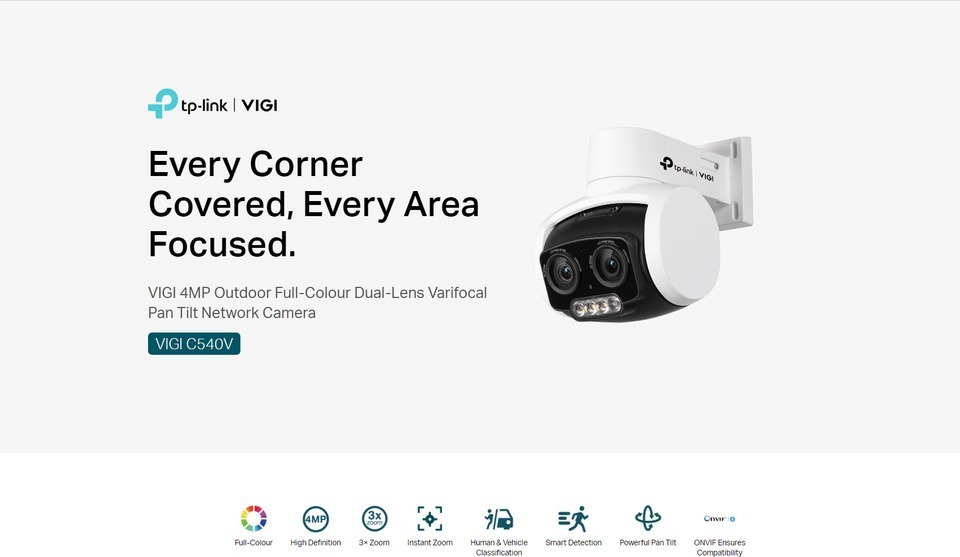 vigi 4mp outdoor full-color dual-lens varifocal pan tilt network camera