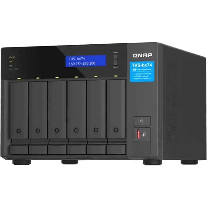 6 Bay QNAP TVS-h674-i5-32G 2.5 Gbe NAS Unit - Computer Alliance