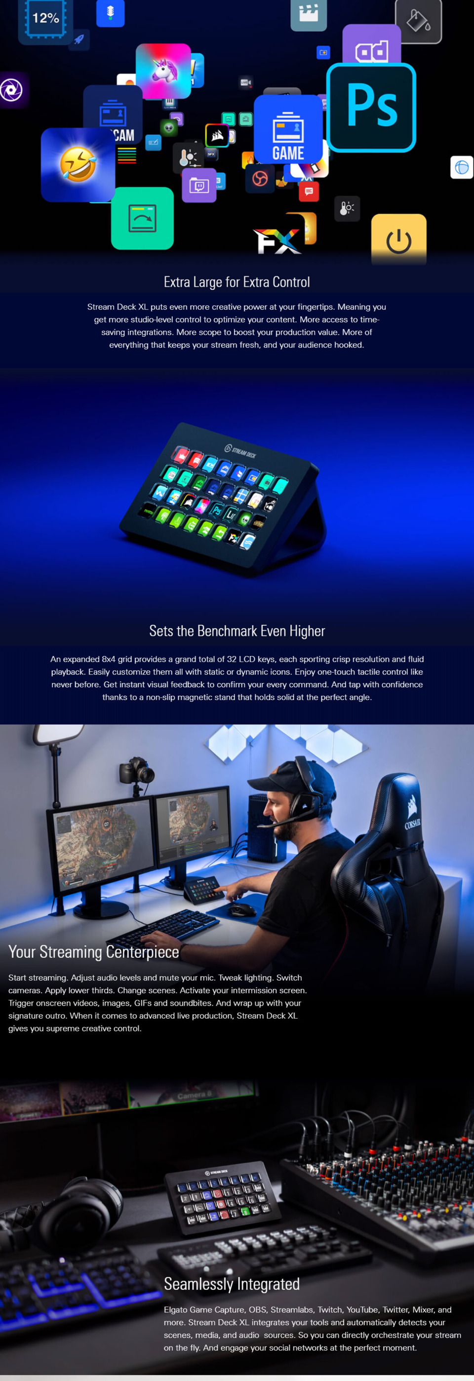 elgato stream deck xl pn 10gat9901