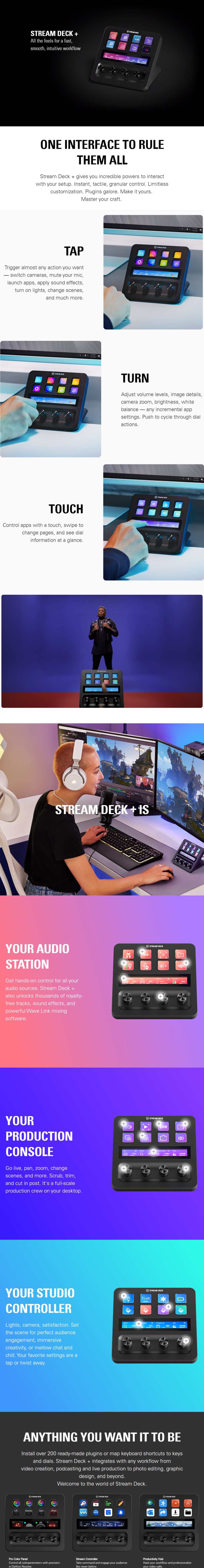 elgato stream deck black 10gbd9901