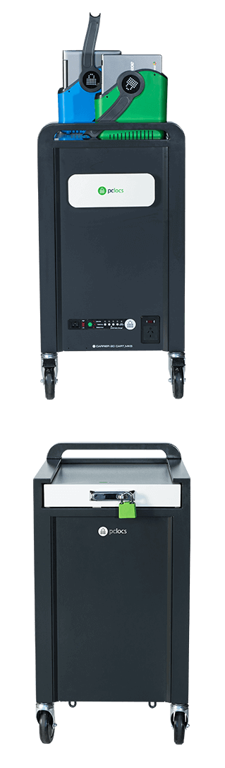 pc locs carrier 20 cart notebookchromebook tablet charging trolley pcl8-10130