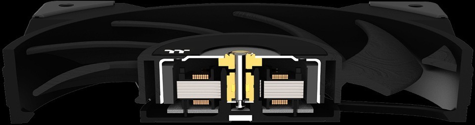 thermaltake toughfan 12 120mm high static pressure radiator fan cl-f117-pl12bl-a