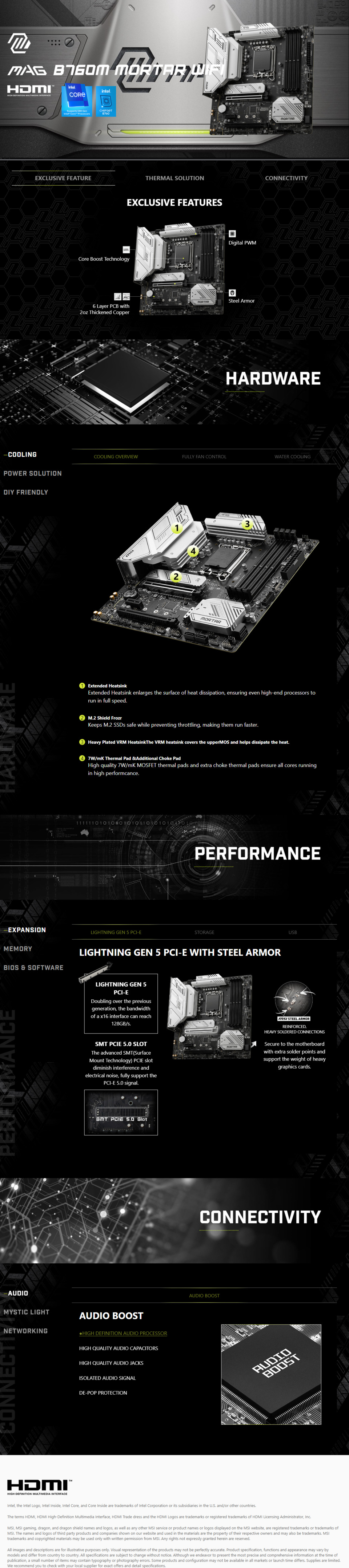 msi s1700 microatx mag b760m mortar wifi ddr5 motherboard