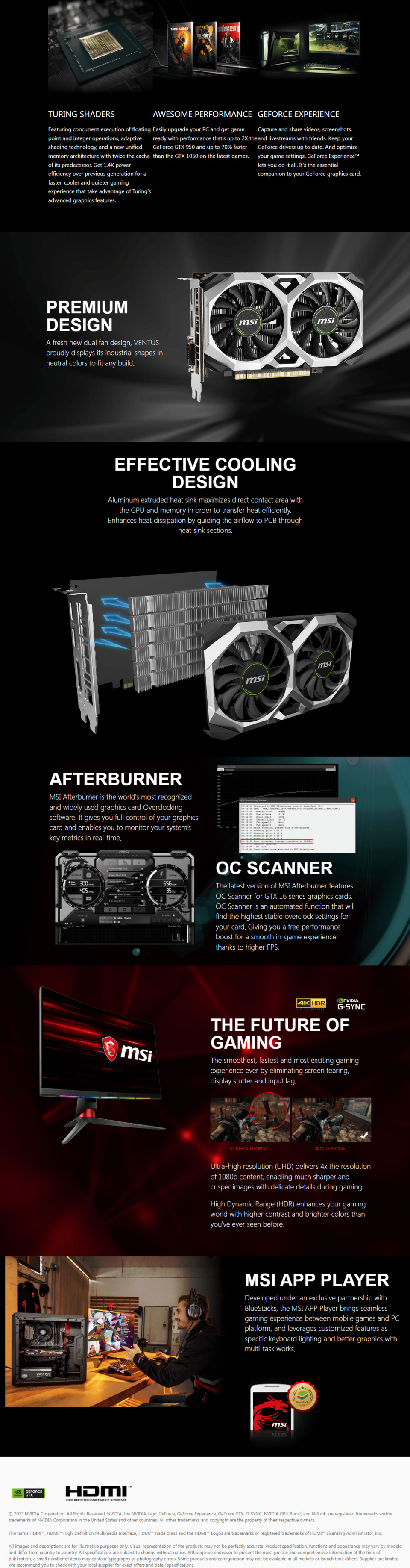 msi gtx 1650 d6 ventus xs ocv3 4gb graphics card