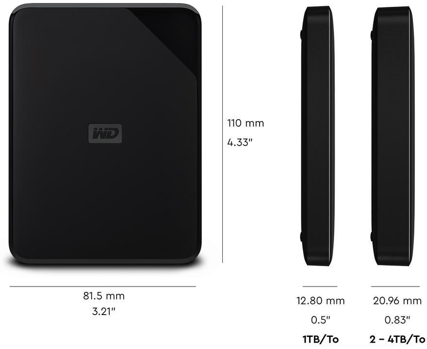 4tb wd 25 usb 30 elements se portable hdd pn wdbjrt0040bbk-wesn
