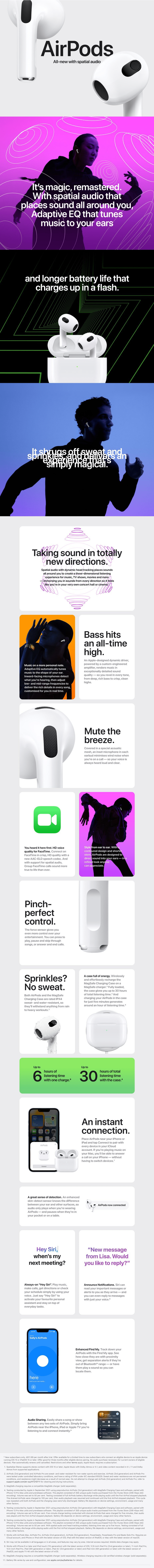 apple airpods 3rdgeneration mme73zaa