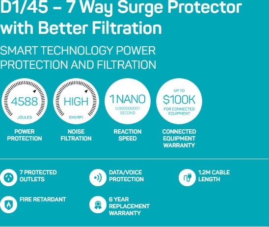 7 port thor d145b surge shield power board