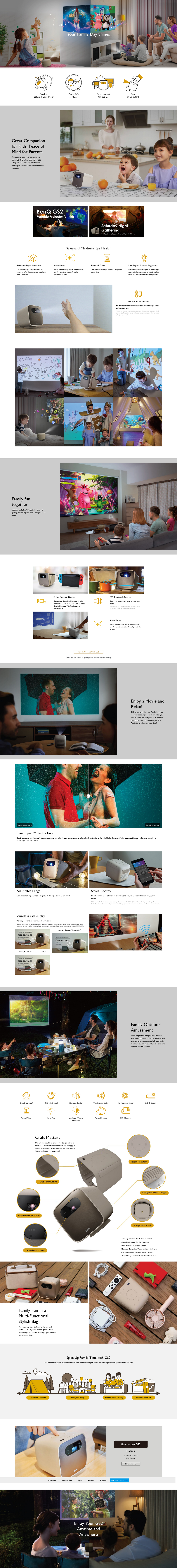 benq gs2 wireless portable led projector