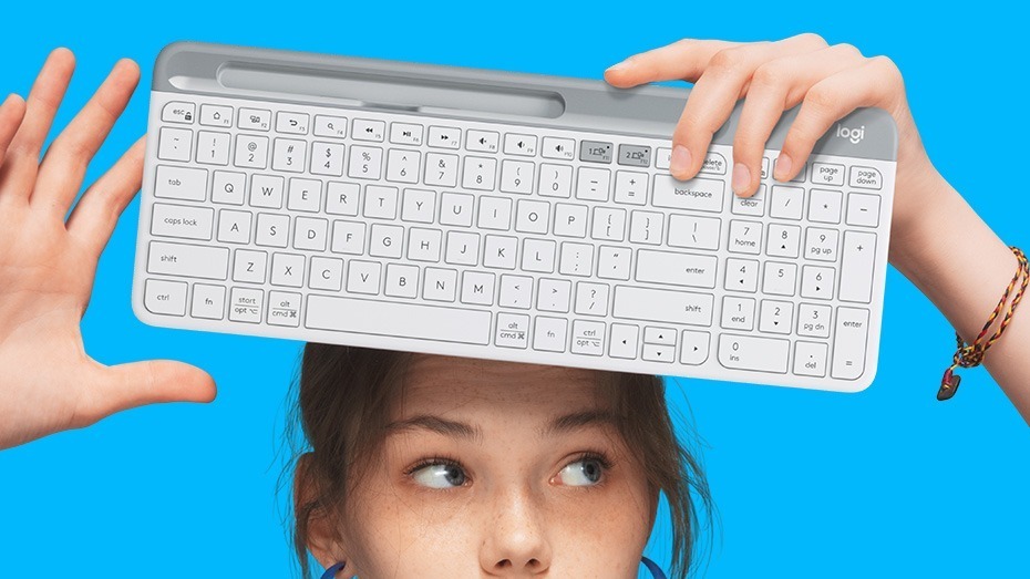 Logitech K580 Slim Multi-Device Wireless Keyboard 920-009210 Graphite