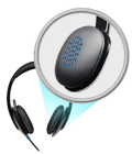 logitech h540 usb headset with microphone pn 981-000482