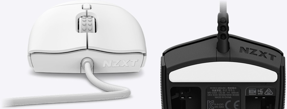nzxt lightweight symmetrical wired gaming mouse lift 2 symm black ms-001nb-03