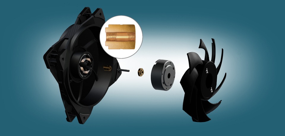 thermaltake toughfan 12 120mm high static pressure radiator fan cl-f117-pl12bl-a