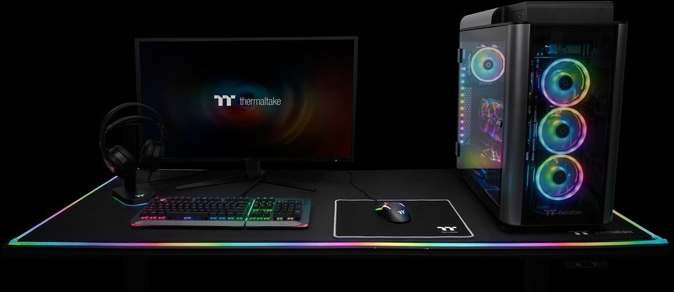 thermaltake m300 medium gaming mouse pad gmp-ttp-blksms-01
