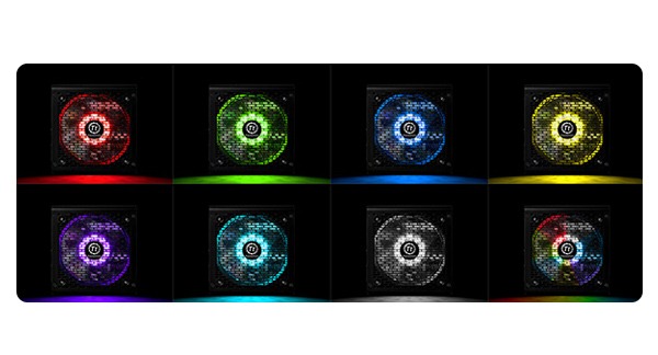 600 Watt Thermaltake Smart RGB White Power Supply PN PS-SPR-0600NHSAWA-1