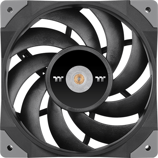 2 x 120mm thermaltake toughfan 12 high static pressure case fan cl-f082-pl12bl-a