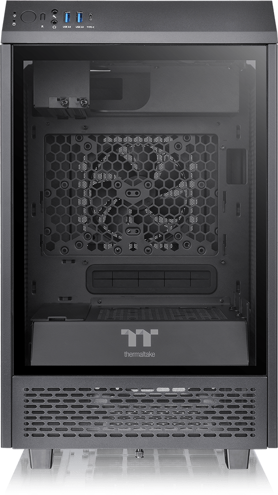 Thermaltake Mini-ITX The Tower 100 TG Black Case CA-1R3-00S1WN-00
