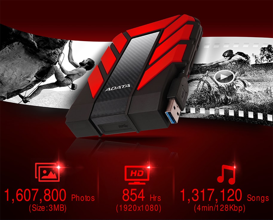 1tb adata ahd710p-1tu31-cbk durable waterproof shock resistant usb 31 hdd black
