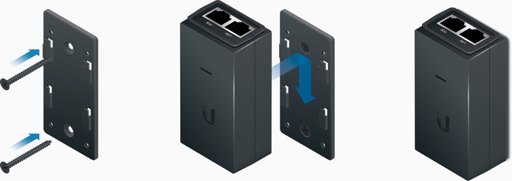 Ubiquiti 24VDC 12W Gigabit Power Over Ethernet Injector PN POE-24-12W-G