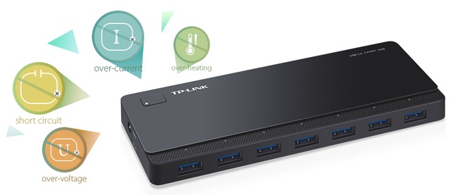 7 Port TP-Link UH700 USB 3.0 Powered Hub