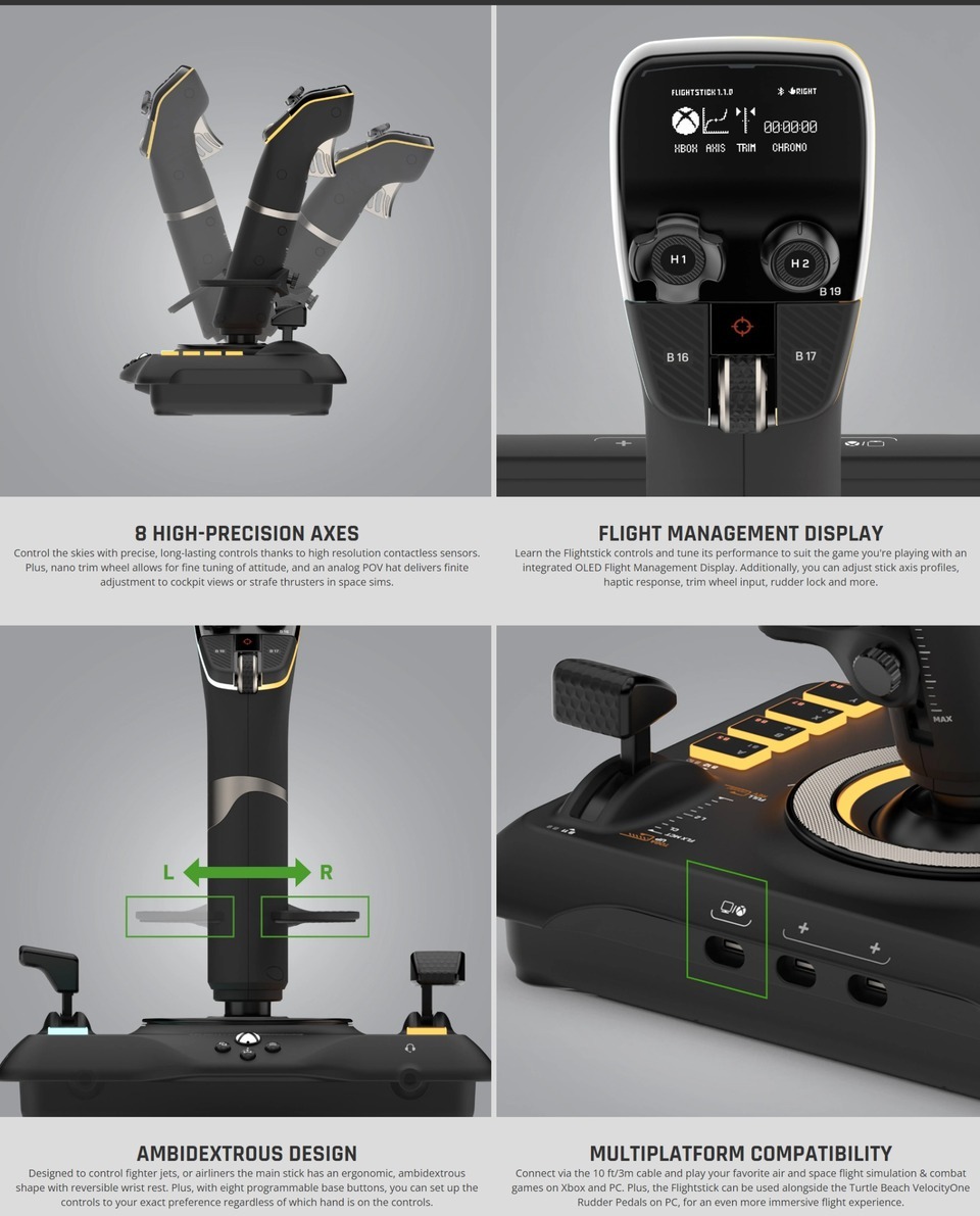 turtle beach velocityone flight stick