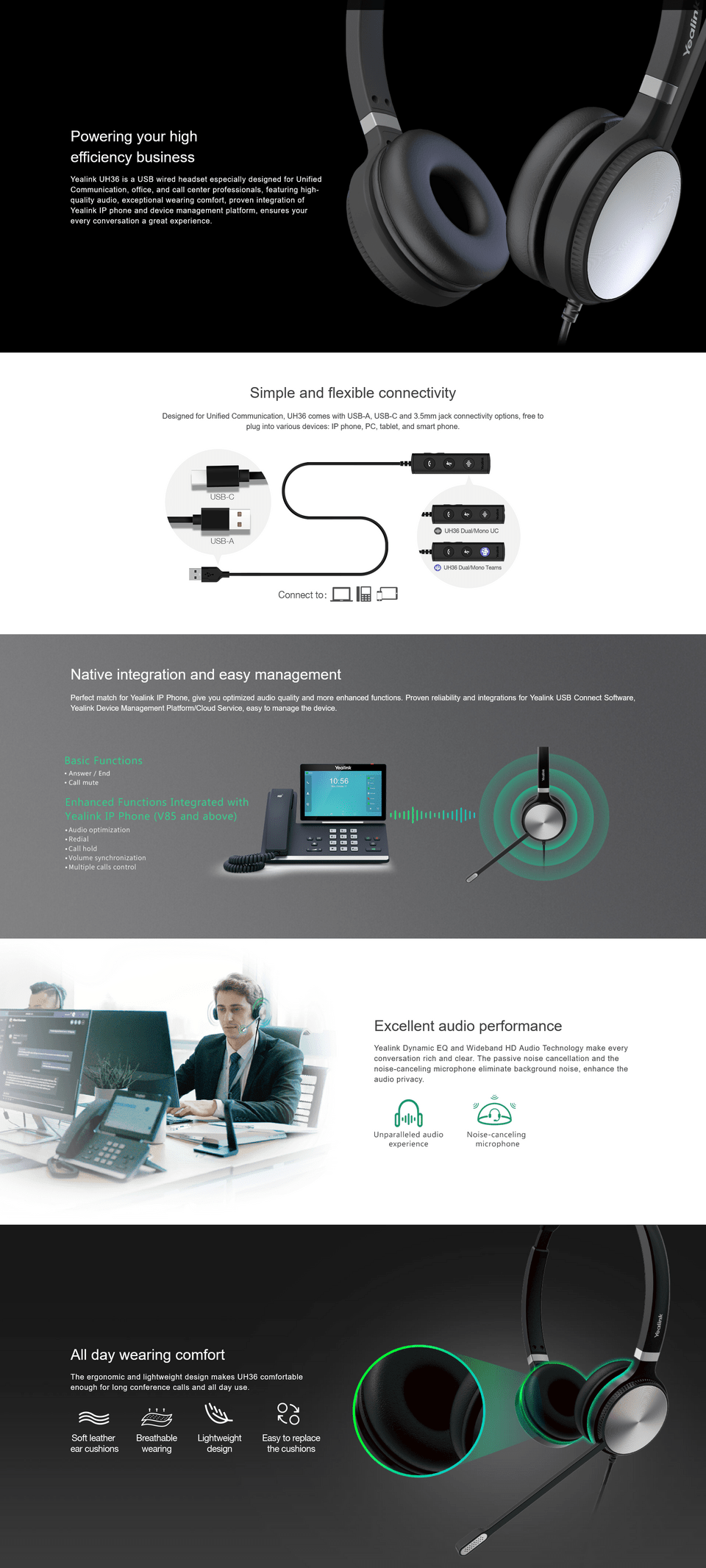 yealink uh36-d teams certified headset