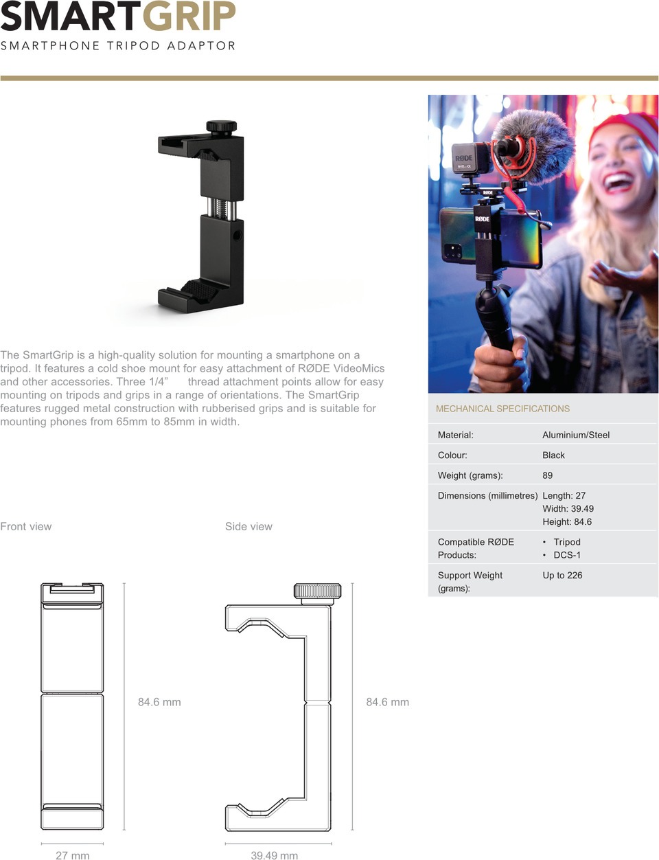 rode vlogger kit usb-c filmmaking kit for usb-c devices
