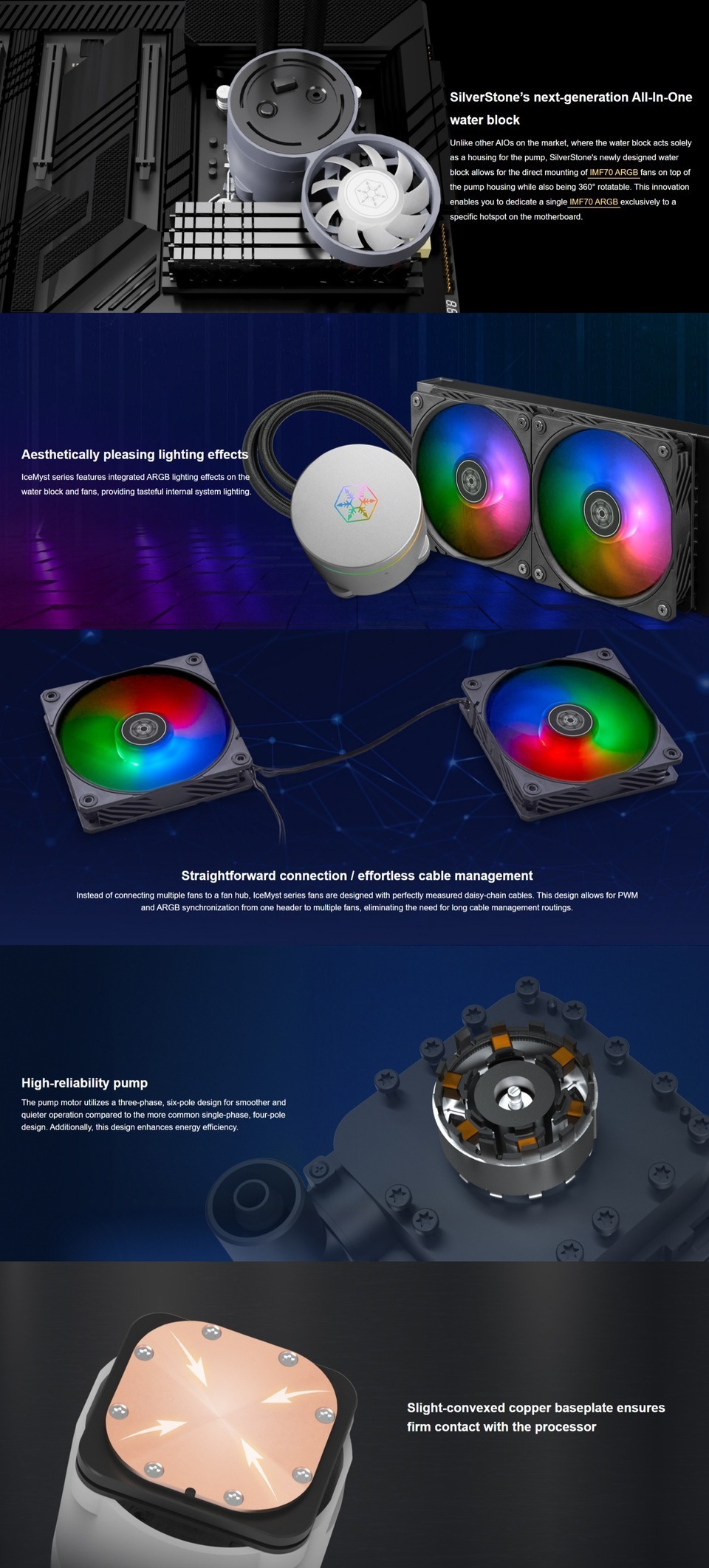silverstone icemyst 240 liquid cpu cooler sst-im240-argb