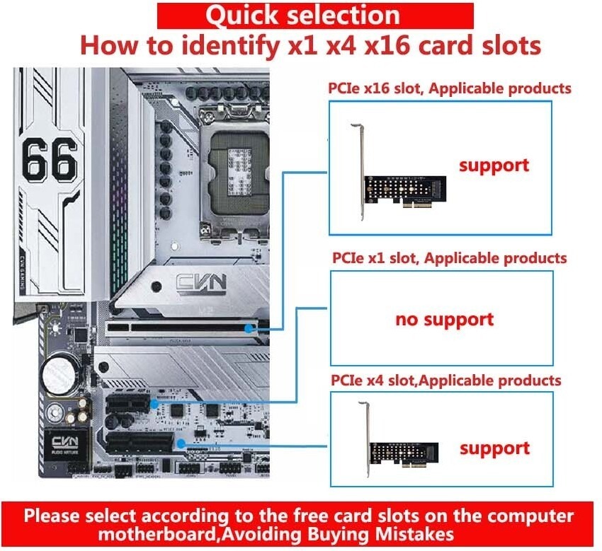 volans vl-p4m2 m2 nvme to pci-e 40 x4 expansion card
